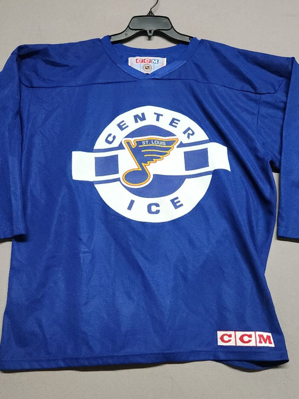 Ccm St Louis Blues Center Ice Hockey Jersey Men L Vintage Blue Canada Nhl 131